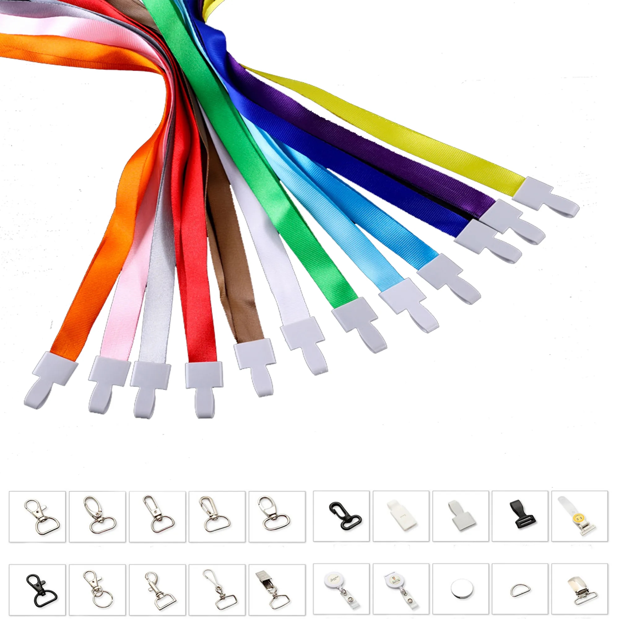 Multi Hook Style Polyester Lanyard MOQ100pcs 2