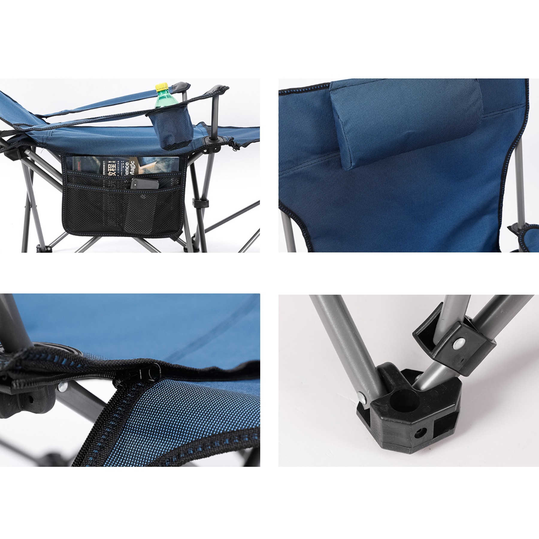 Outdoor Adjustable Folding Camping Lounge Chair 3