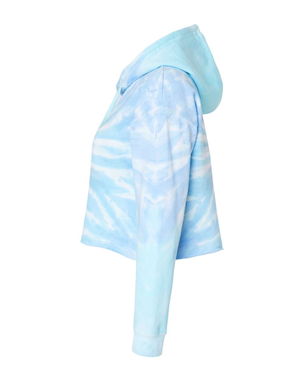 Women's Tie-Dyed Crop Hooded Sweatshirt - 8333 30