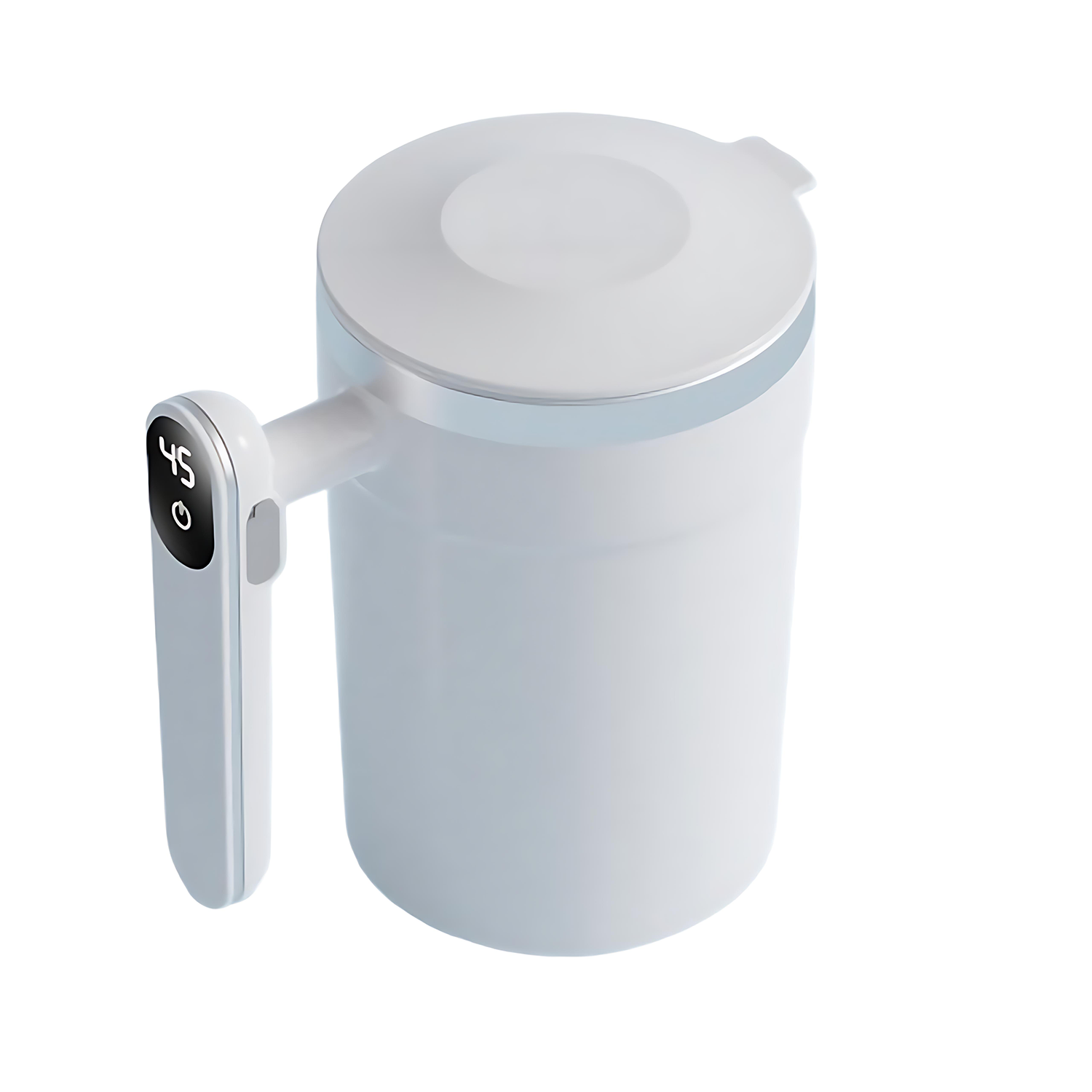 13oz Stainless Steel Electric Stirring Cup for Milk Coffee 4