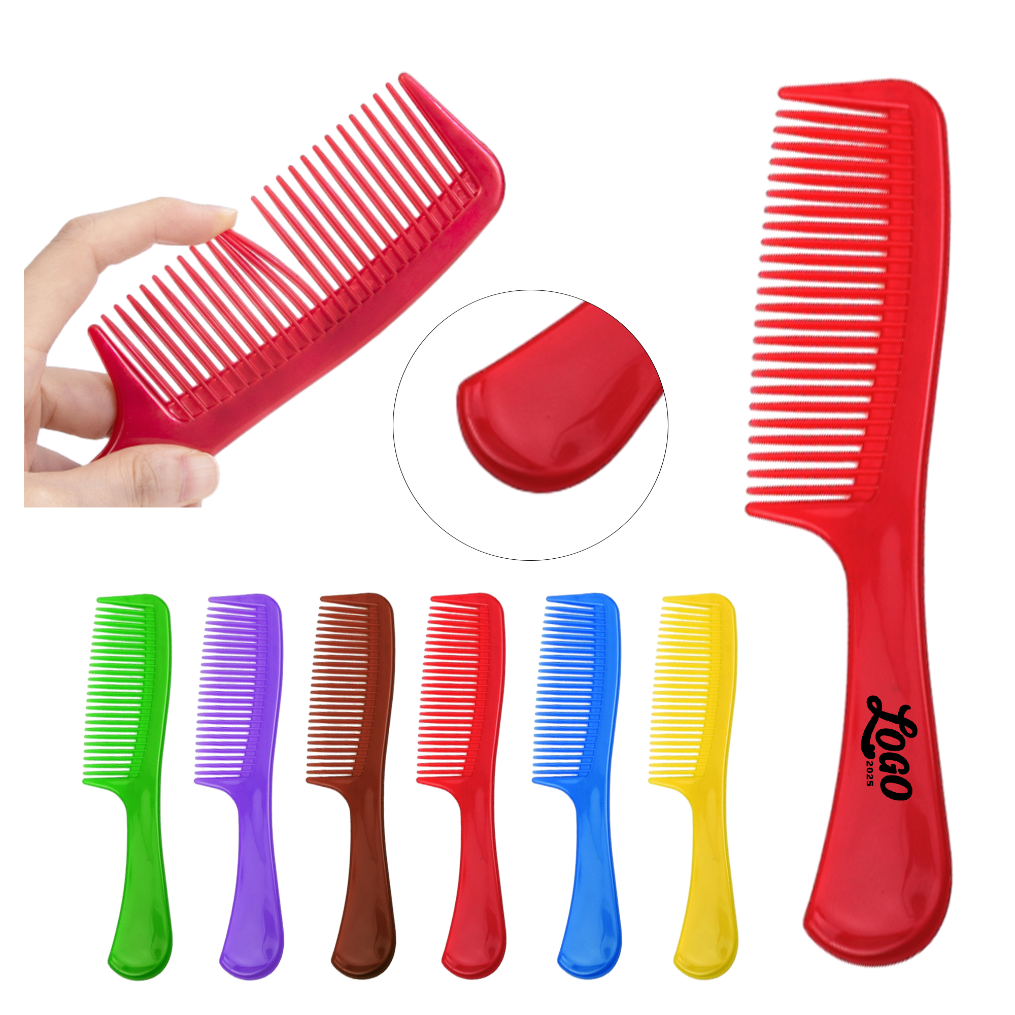 Custom Plastic Styling Comb 3