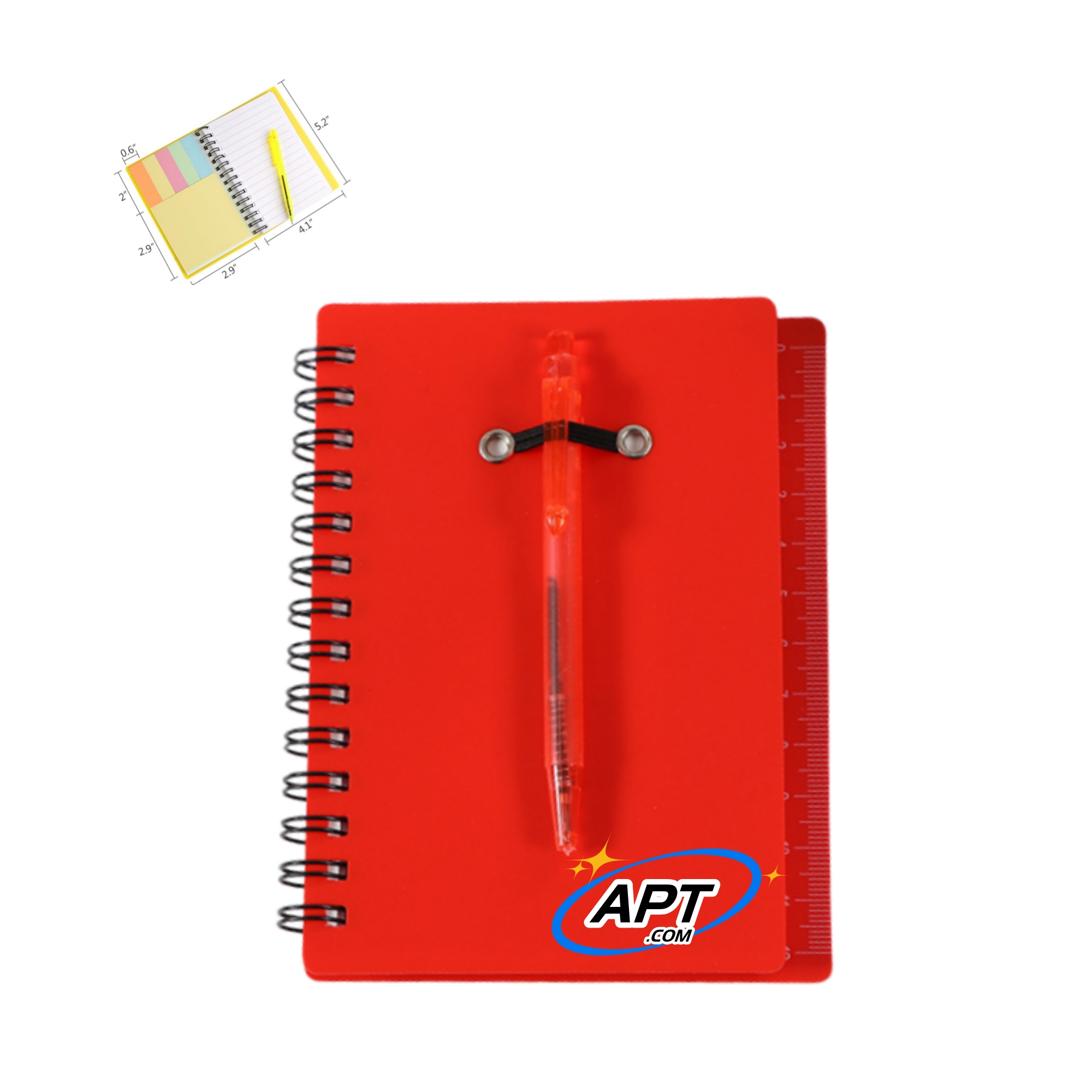 Steno Notepad With Pen And Sticky Notes 6