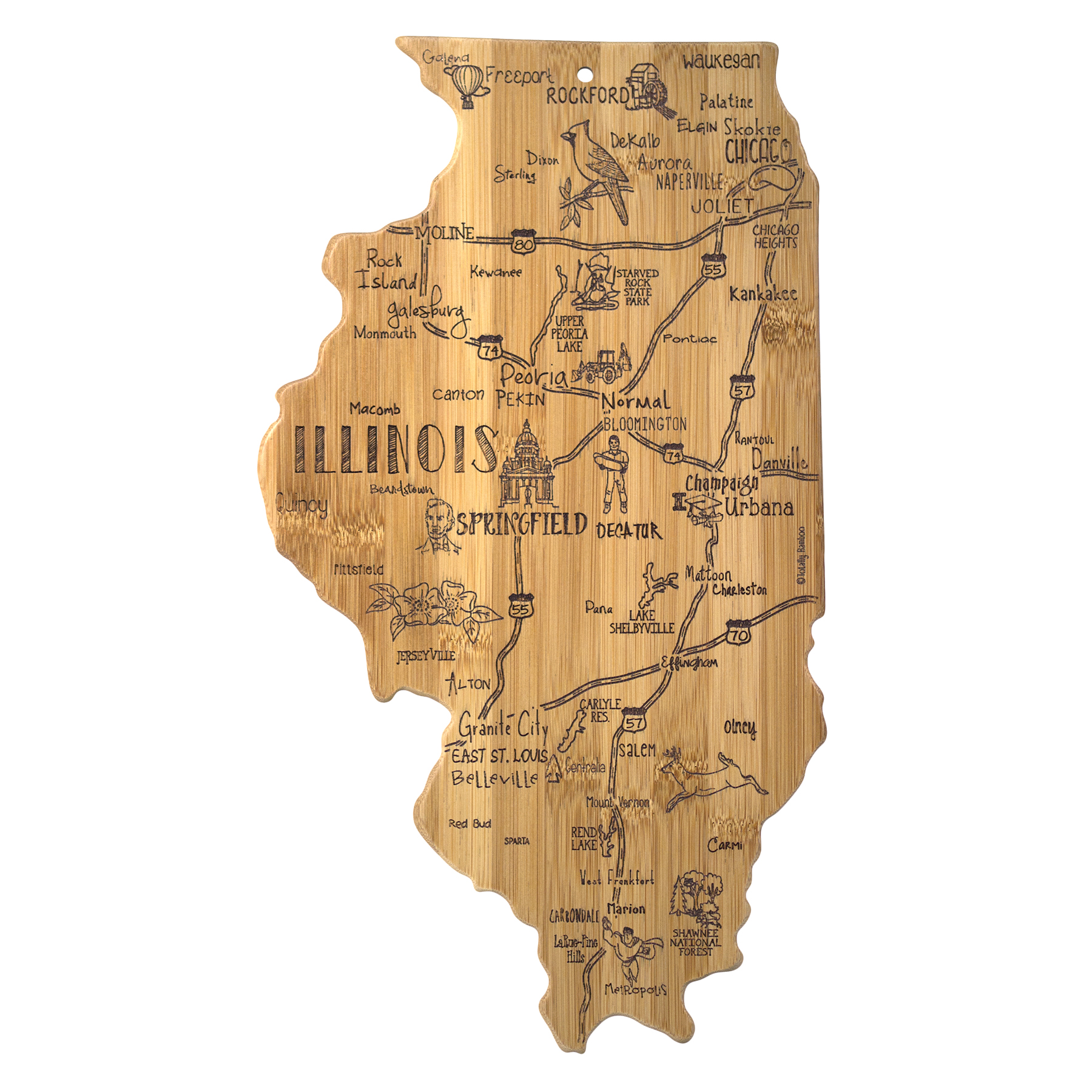 Destination Illinois Cutting & Serving Board 7