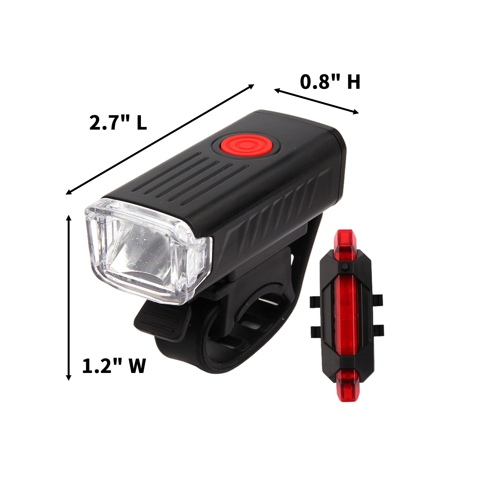 Bicycle Headlight Taillight Set 4