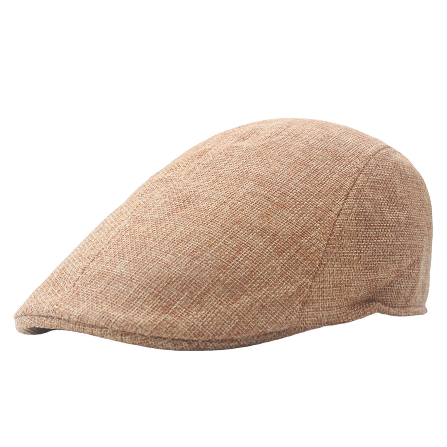 Imitation Cotton And Linen Forward Beret 5