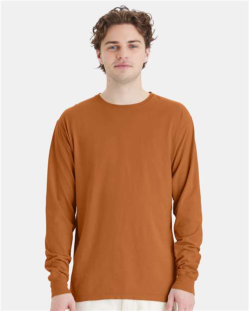 Unisex Garment-Dyed Long Sleeve T-Shirt - GDH200 221