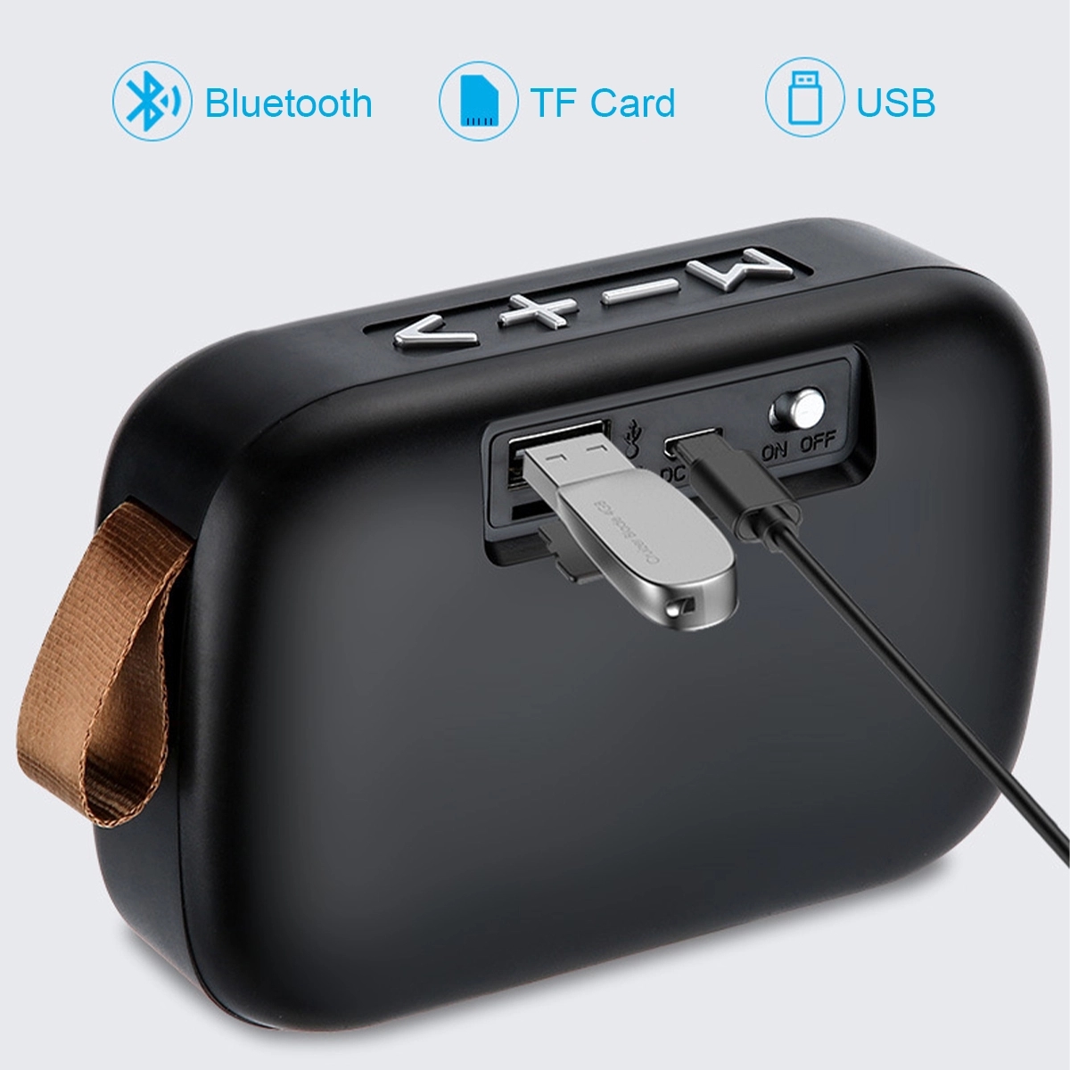 Portable Wireless Bluetooth Speaker Cloth Mesh 1