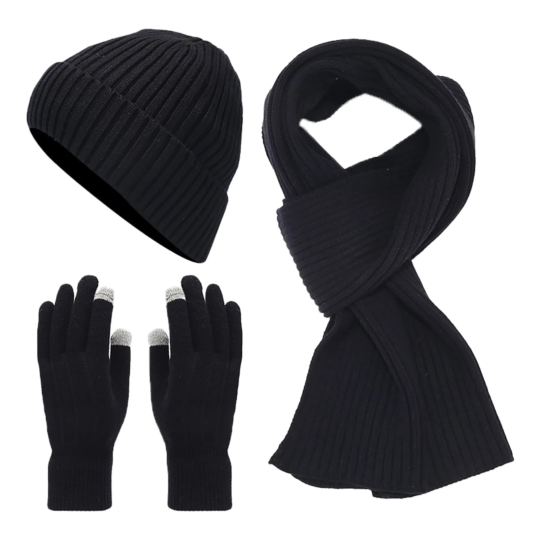 Acrylic Thickened Cold Resistant Knitted Suit 2
