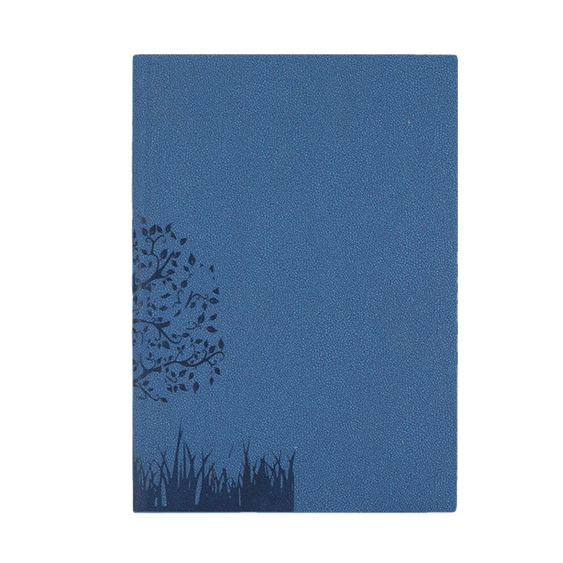 A5 Leather Business Notebook W/ Debossed Landscape Pattern 5