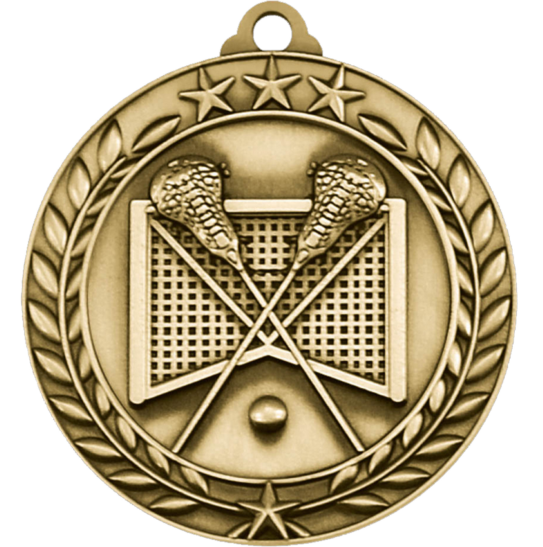 Stock Small Academic & Sports Laurel Medals: Lacrosse 3
