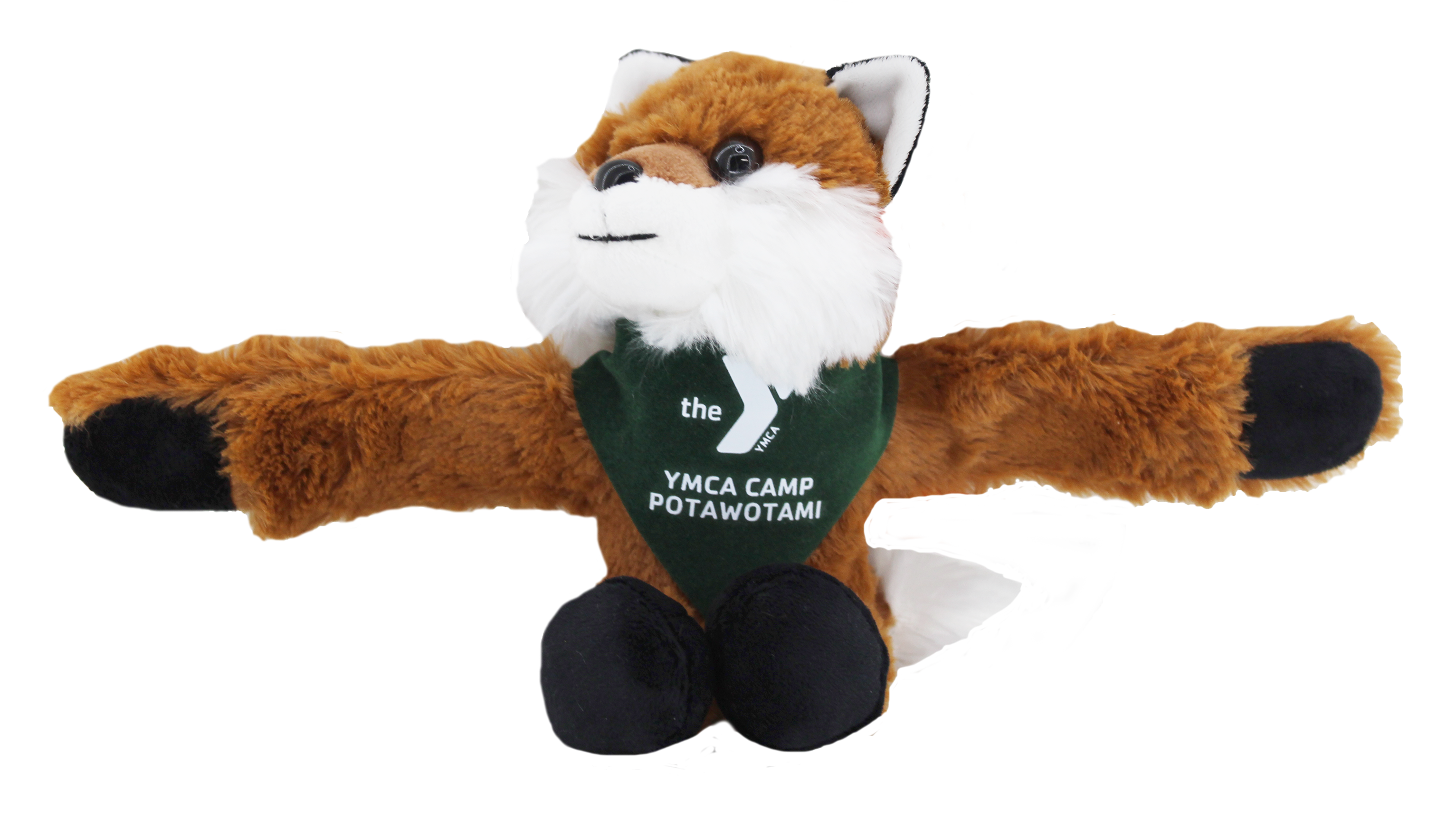 8" Hugger Red Fox with bandana and one color imprint 1