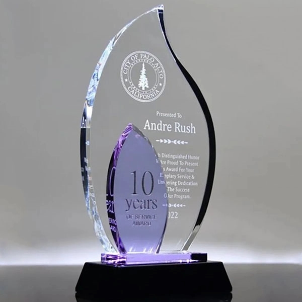 Customized Crystal Flame Award Trophy 1