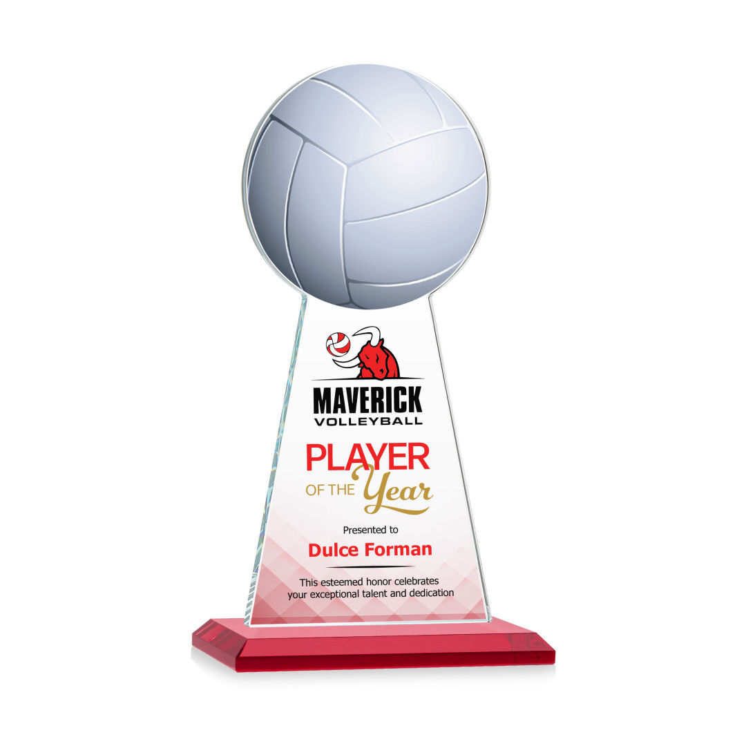 Edenwood Volleyball VividPrint™ Award - Red 2