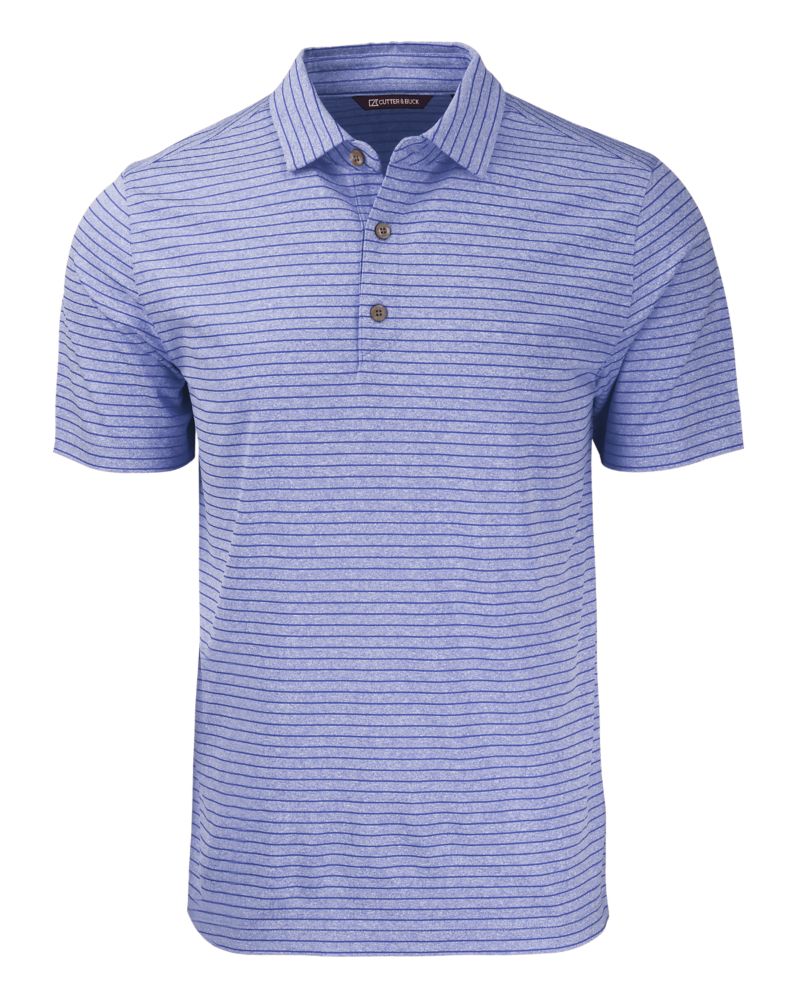 Cutter & Buck Forge Recycled Heather Stripe Four-Way Stretch Mens Big & Tall Polo Big & Tall 38