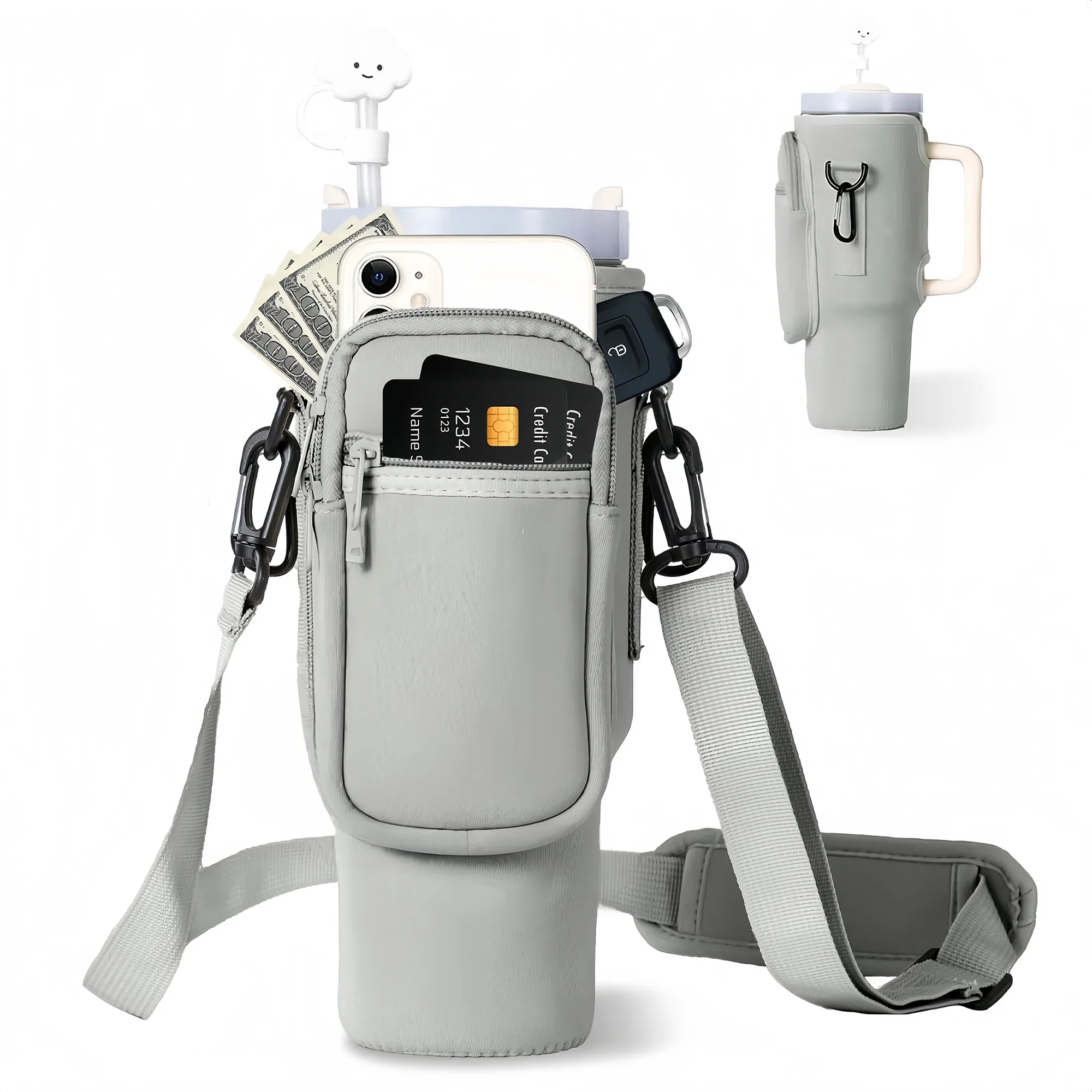 Waterproof Insulated Bottle Sling With Adjustable Strap 3