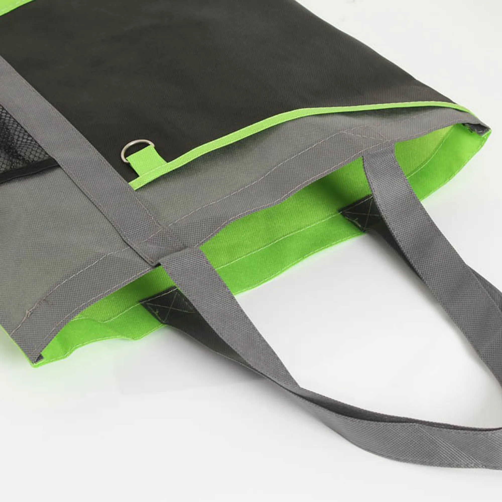 Patchwork Color Non-woven Handbag 3