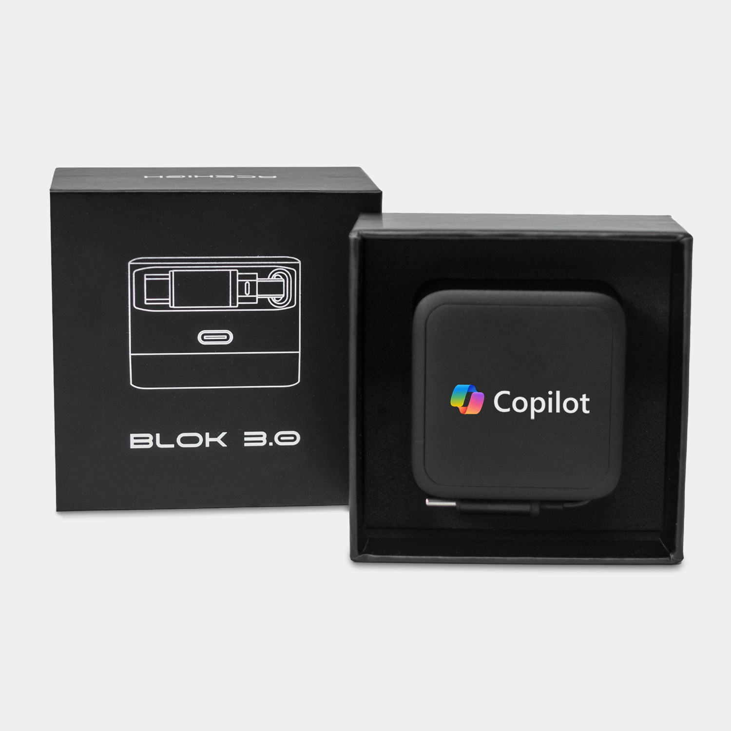 Blok 3.0 - 30W GAN Compact Wall Charger w/ Retractable USB-C Cable 3