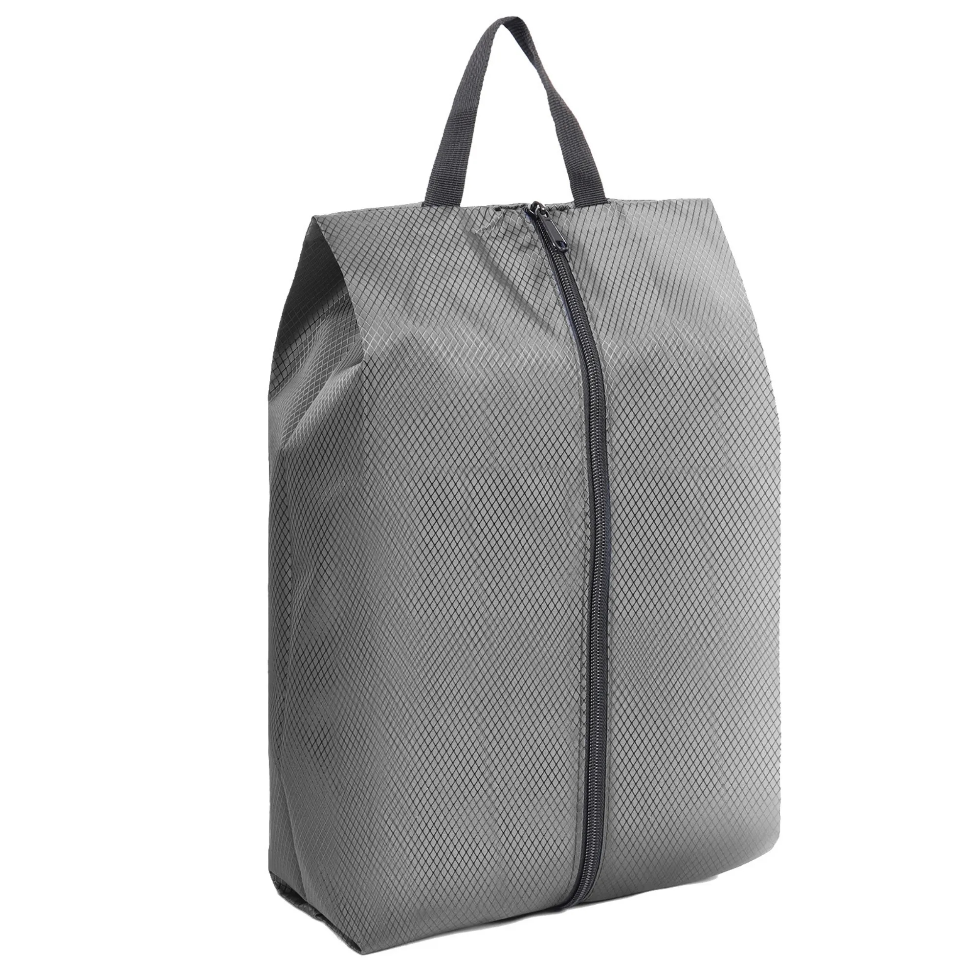 Waterproof Diamond-Lattice Nylon Handheld Shoe Storage Bag 2