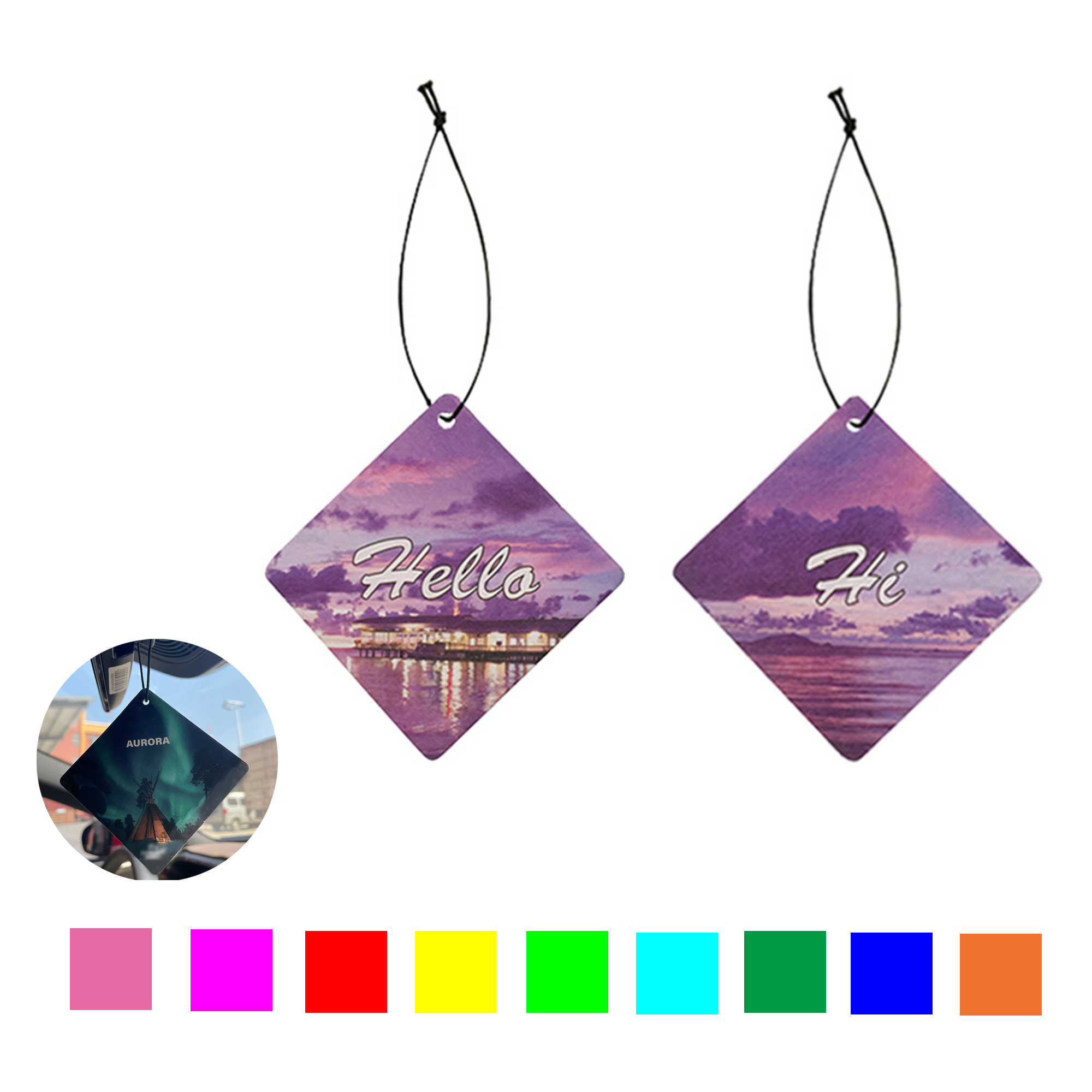 Custom Full Color Printed Air Freshener 2