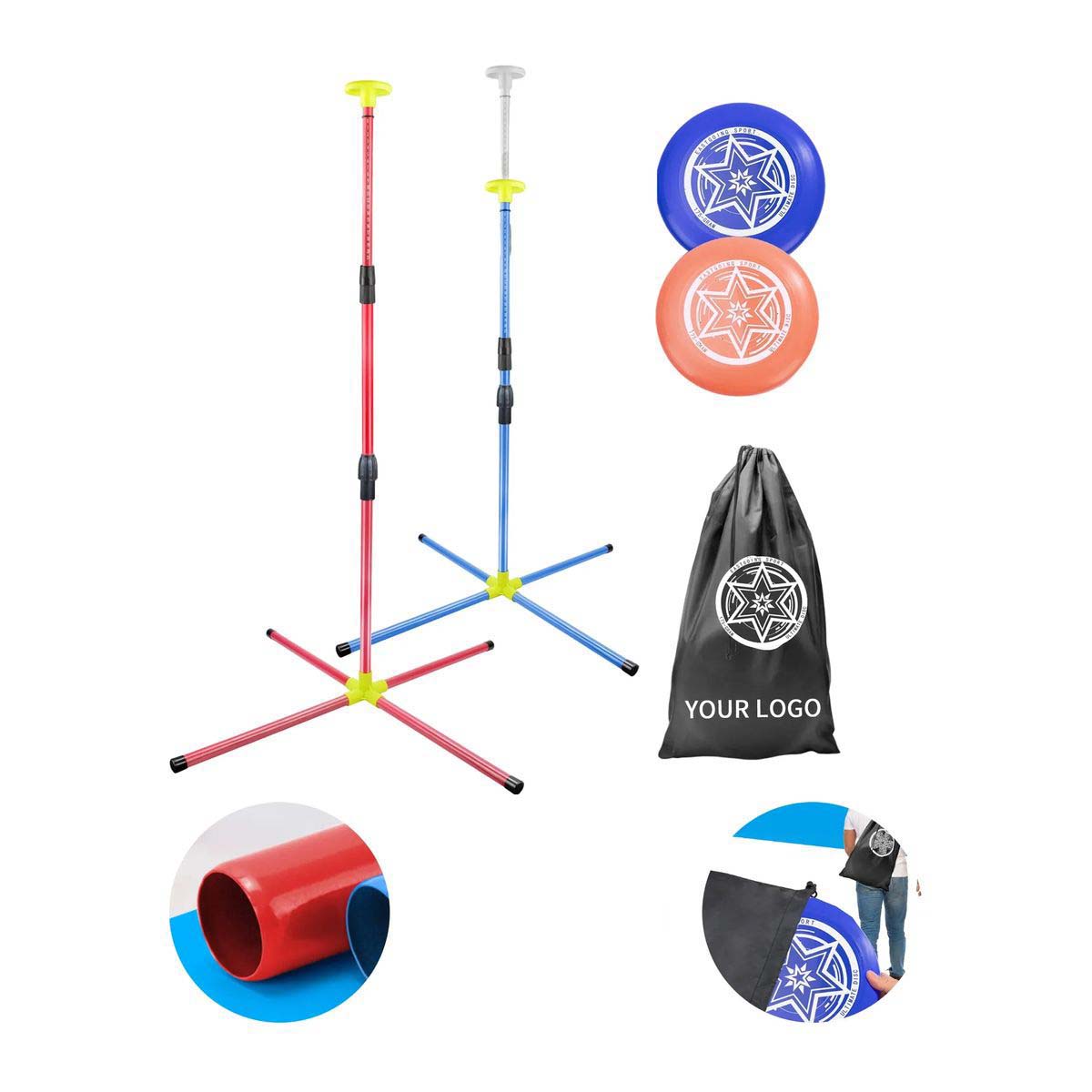 Durable Disc Game Stand for Outdoor Play 3