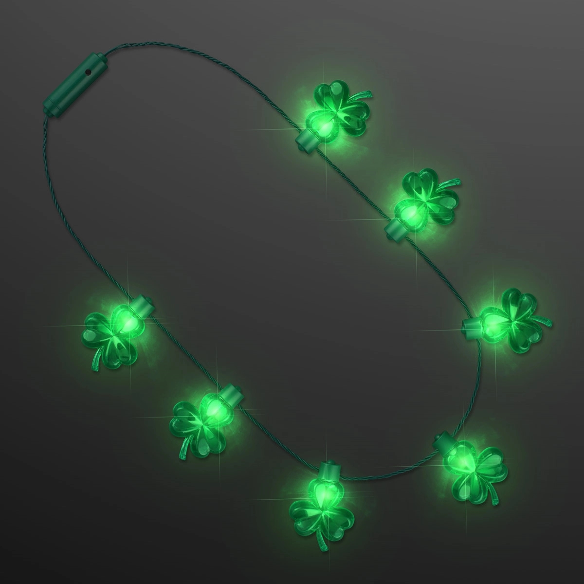 LED Shamrock Big Bulbs String Lights Necklace 2