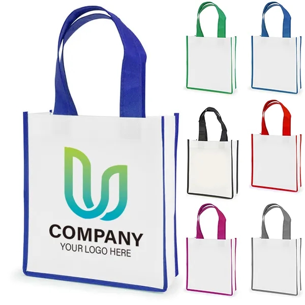 Rpet Mini Shopper Tote Bag With Color Trim -8.26x9x3.15 4