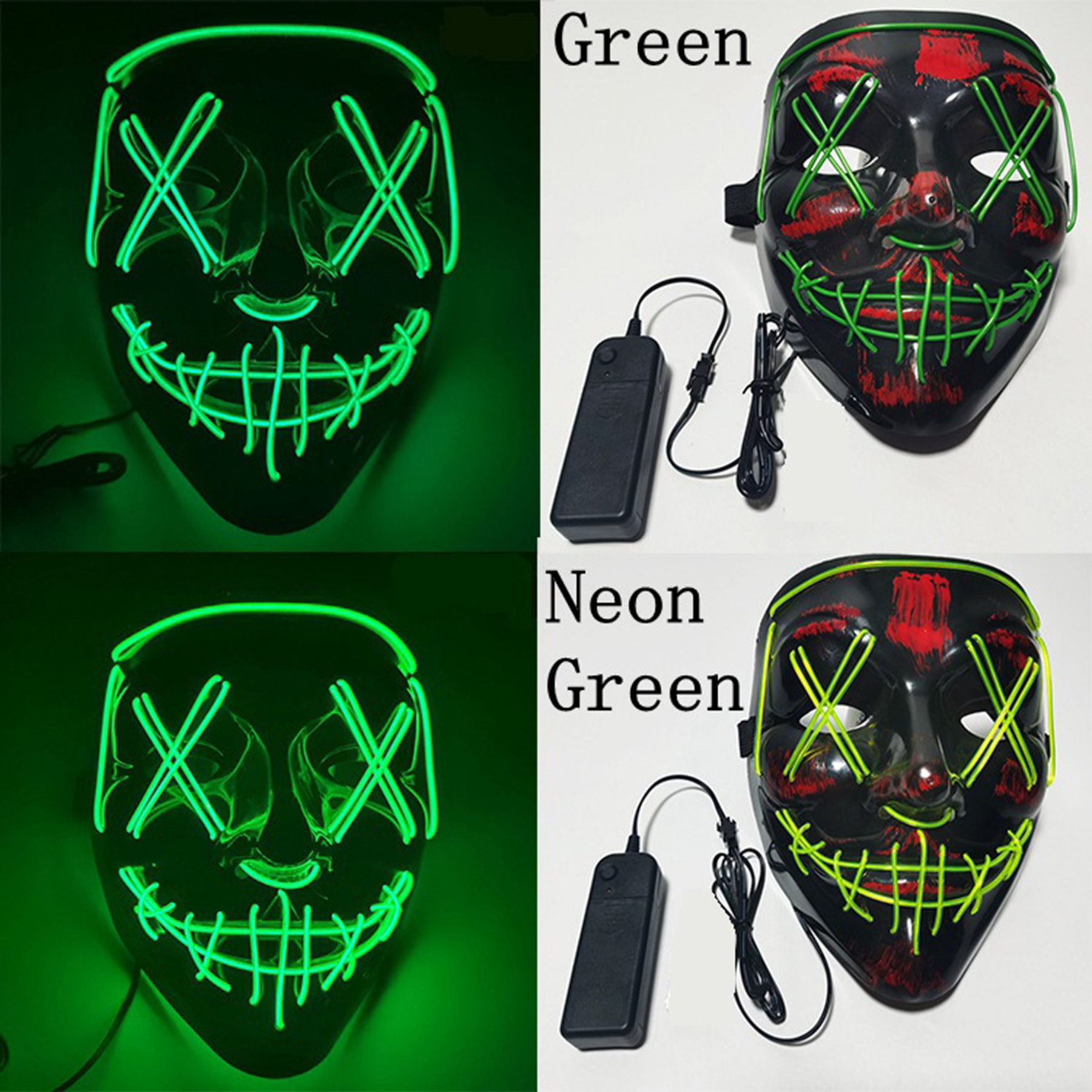 Scary LED Halloween Mask 3