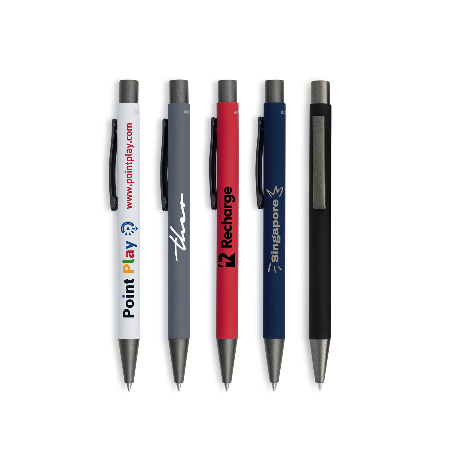 Fleetwood Satin Soft Touch Gel Click Pen (Recycled Aluminum) 23