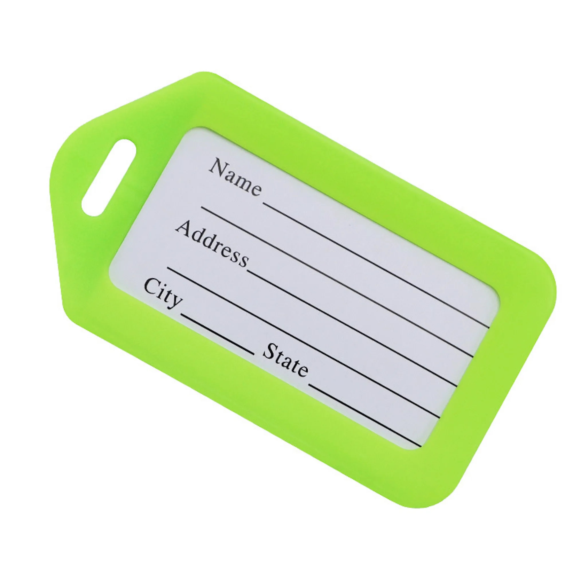 Plastic Luggage Tag Baggage Identification Hanging Label 6