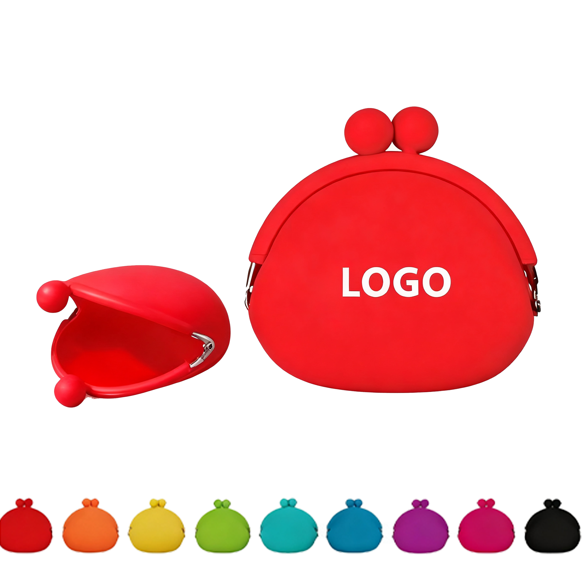 Fashion Candy Color Silicone Coin Purse Waterproof Jelly Earphone Bag 2