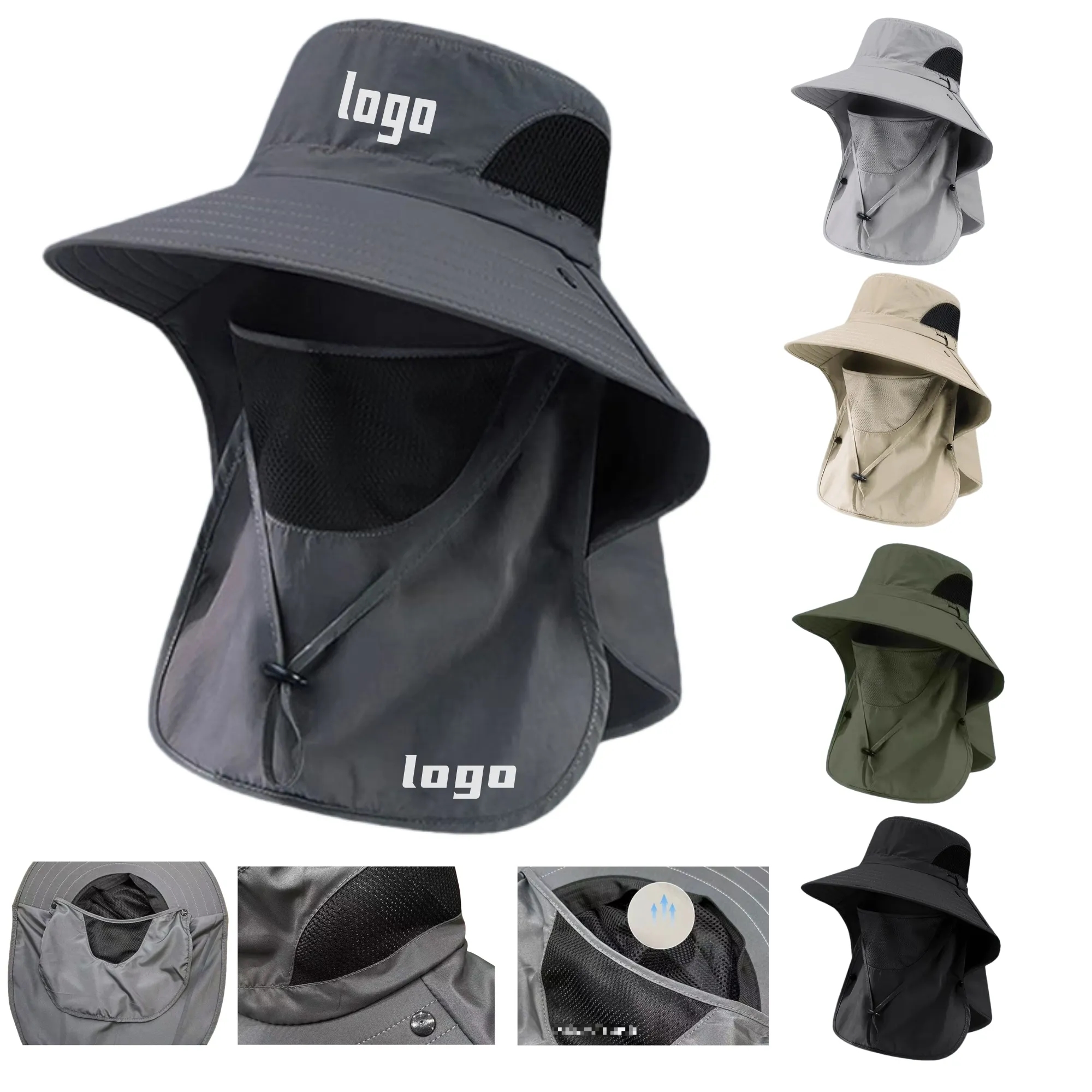 Multi-Function Sun Hats Face-Neck UV Protection Summer