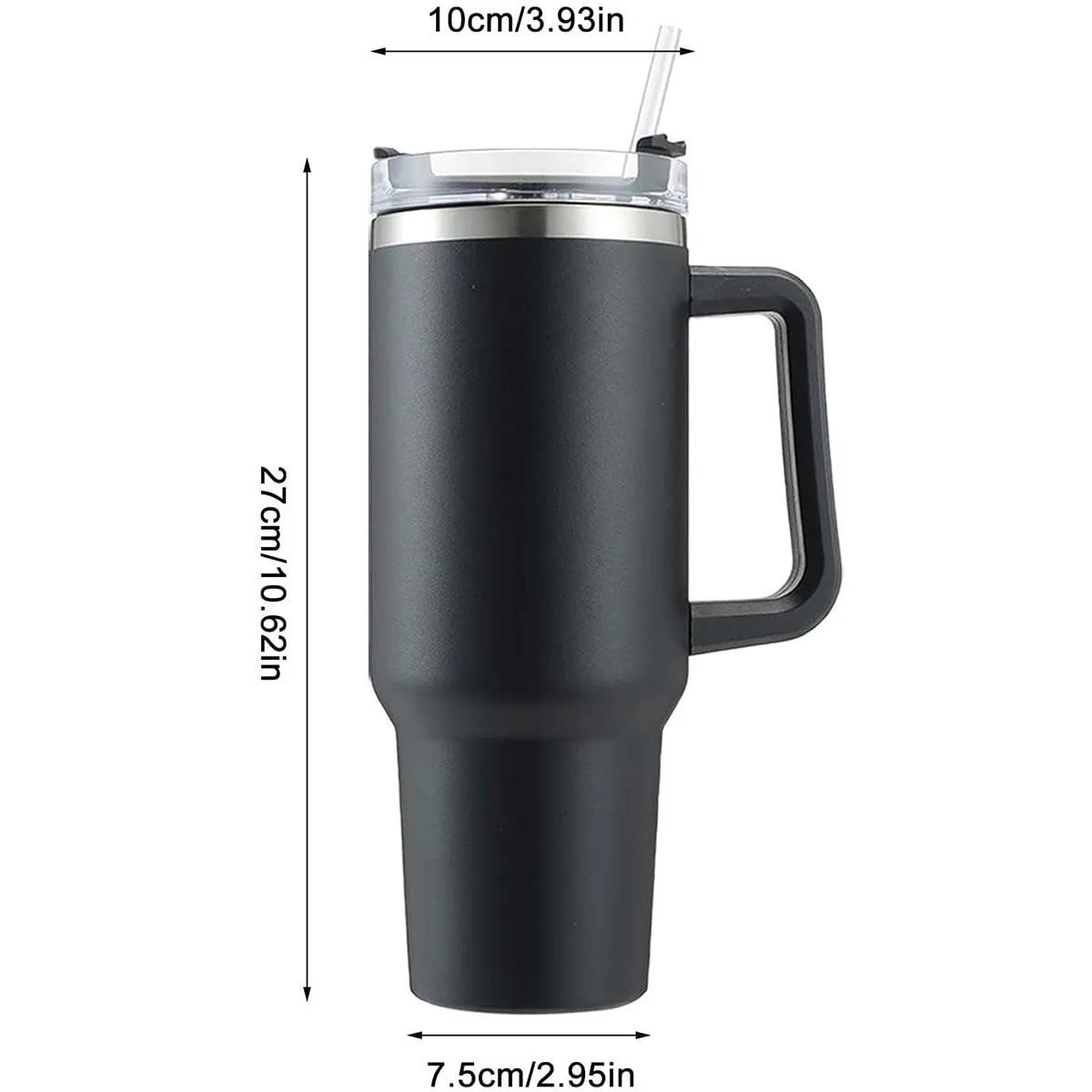 40 oz Tumbler Insulated Stainless Steel Mug Water Bottle 7