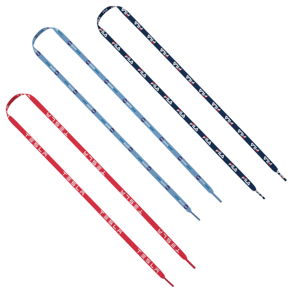 3/8" Recycled Waffle Weave Dye-Sublimated Shoelaces 2