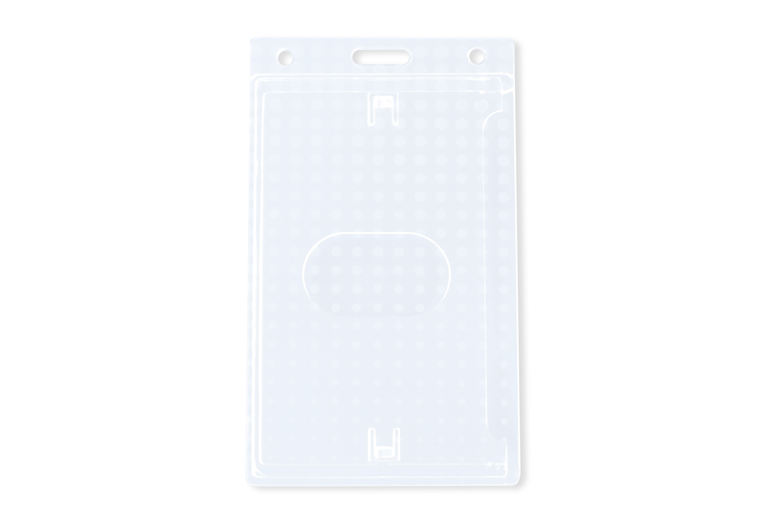 2.45" W x 4.18" H - Vertical Rigid Card Holder (Blank) 1
