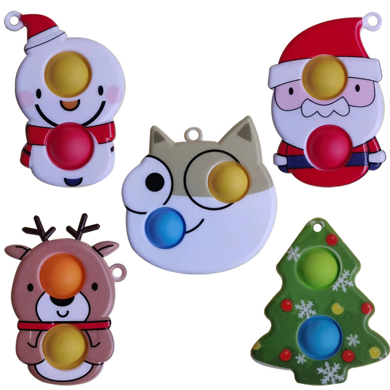 Christmas Mini Pop Fidget Simple Dimple Bubble Sensory Toy for Kids and Adults 13