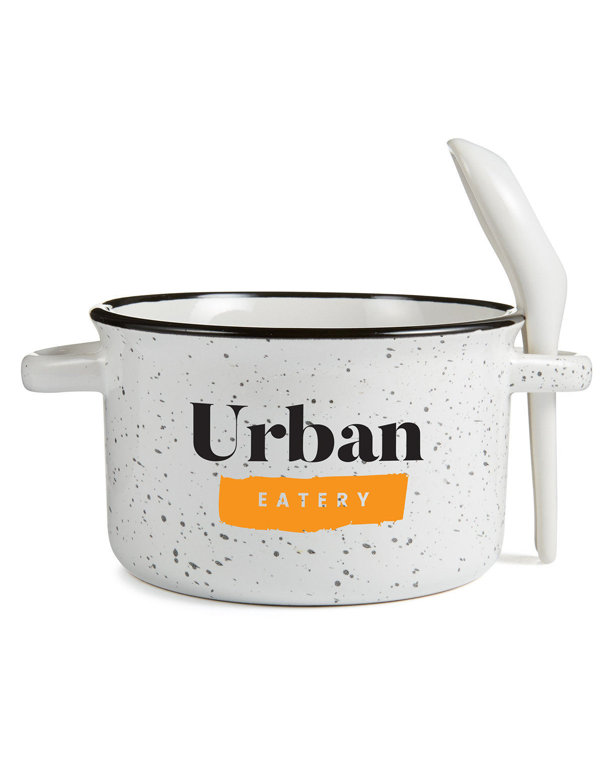 Campfire 20 oz Ceramic Soup Bowl With Spoon 2