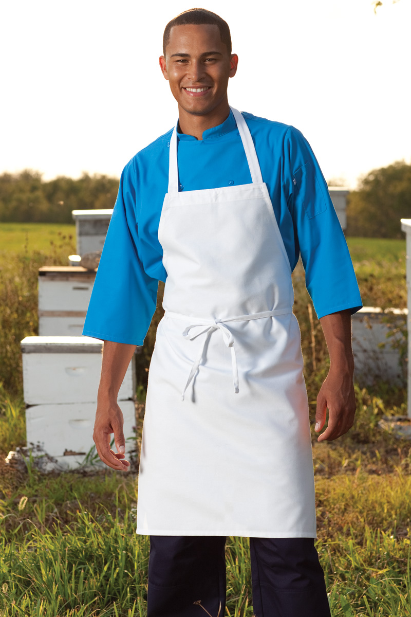 Value No Pocket Apron, Blank - White, Natural 3
