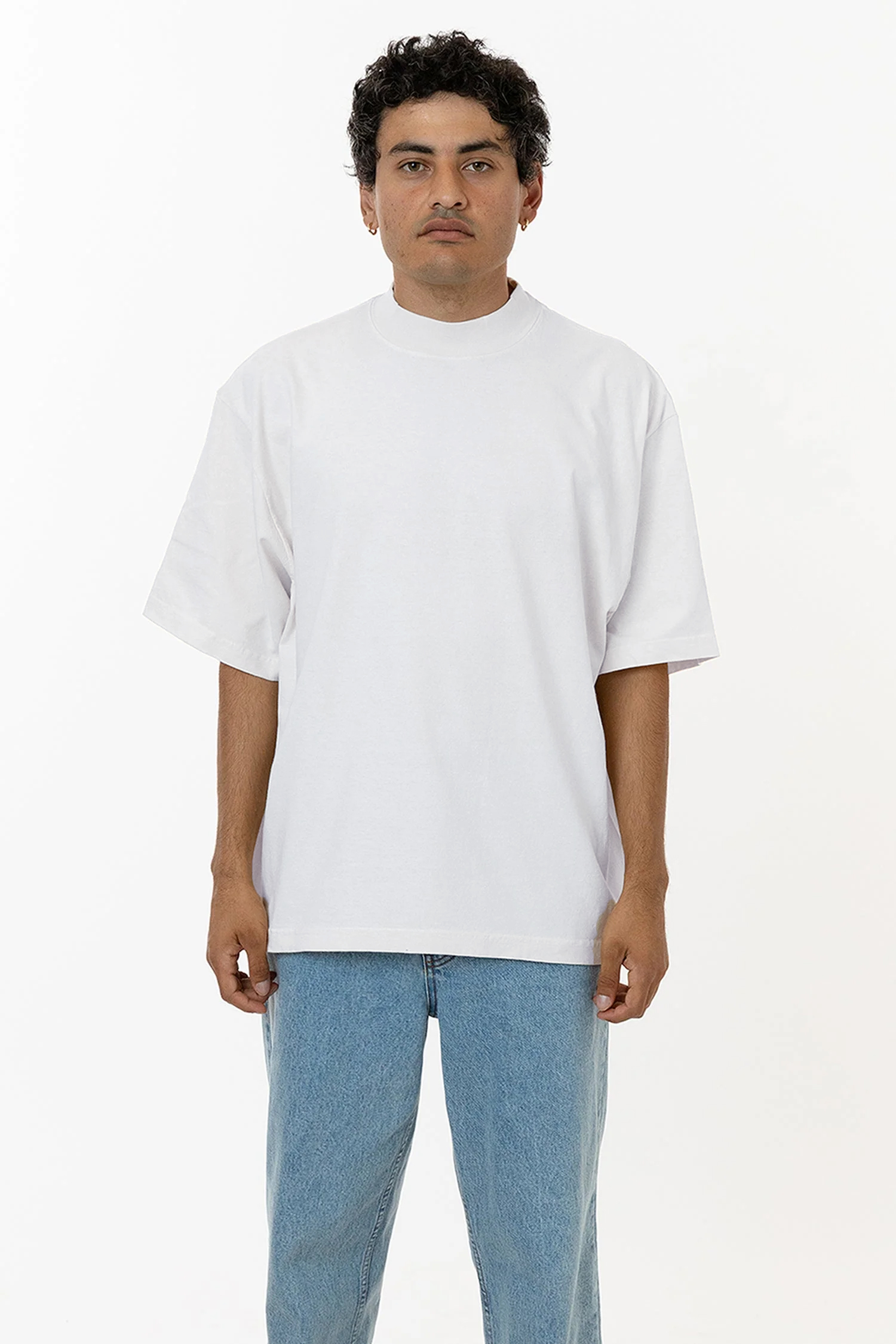 6.5 OZ S/S OVERSIZED GARMENT DYE MOCKNECK T-SHIRT 35