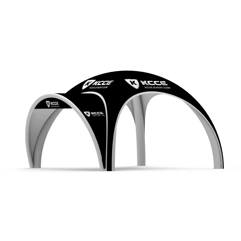 10ft x 10ft Inflatable Dome Tent with Awning & Banner 3