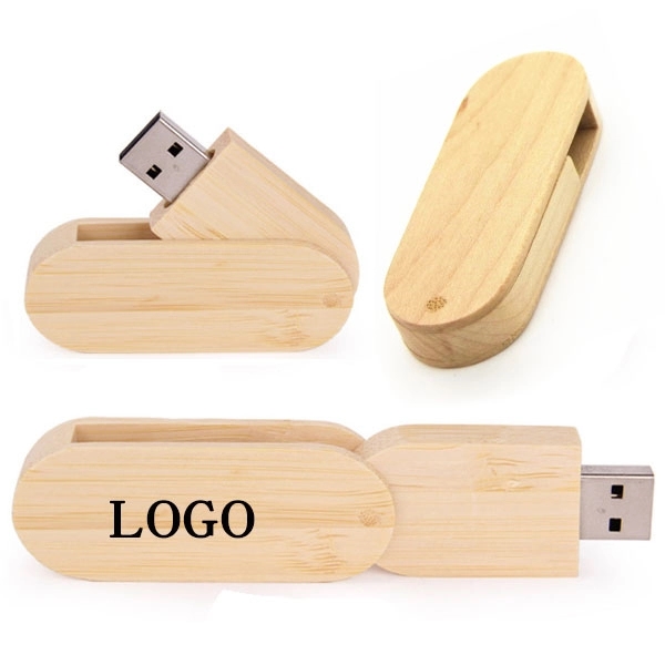 Swivel Wooden USB Flash Drives 2