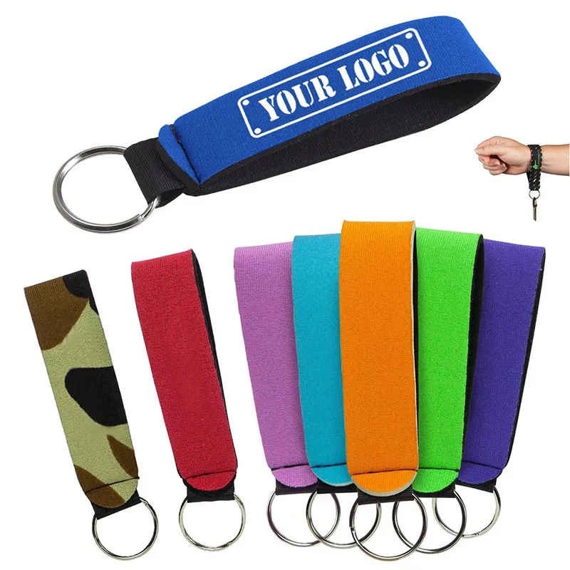 Floating Neoprene Keychain Waterproof Buoyant Key Ring 1