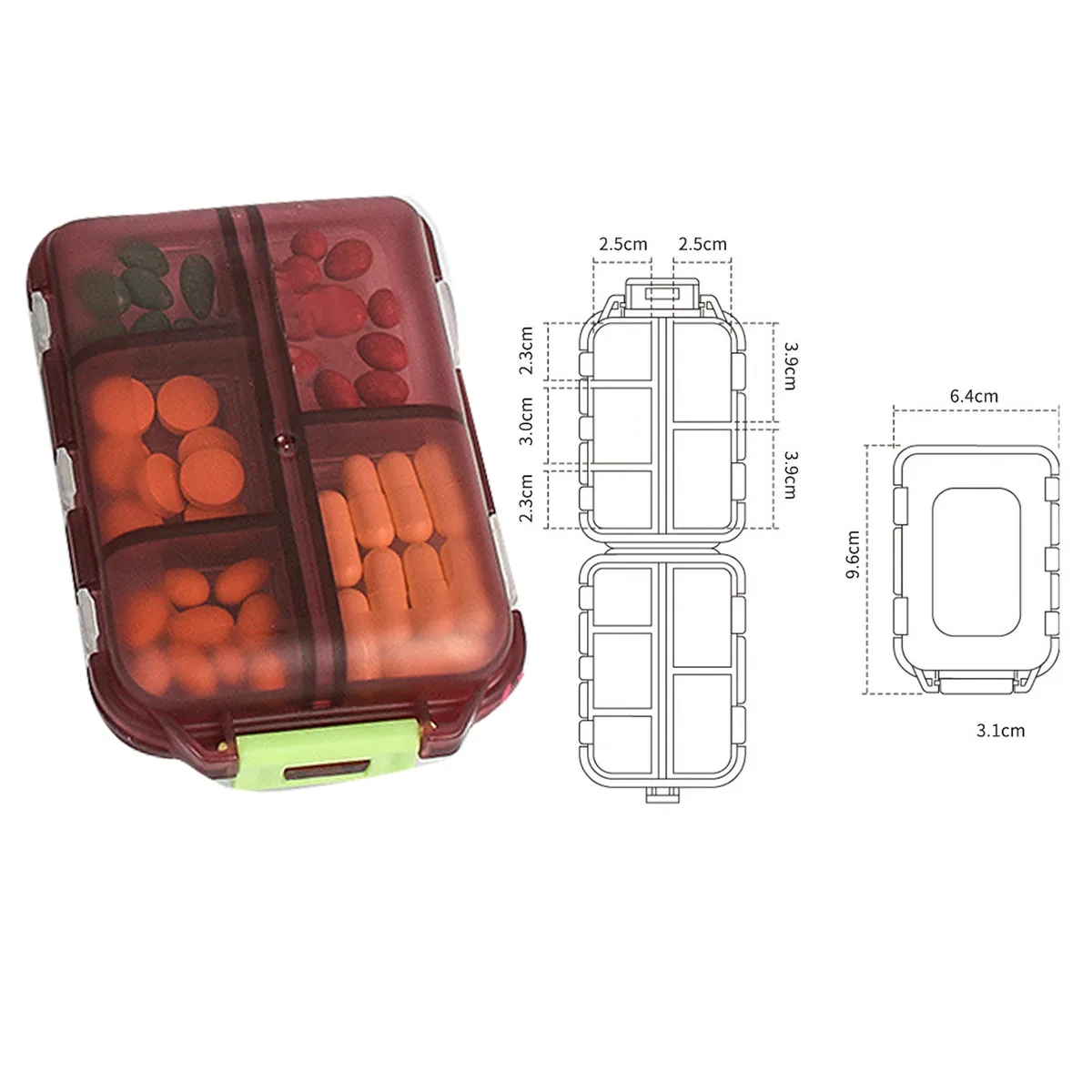 Travel Pocket Daily Medicine Case Pill Organizer Box 1