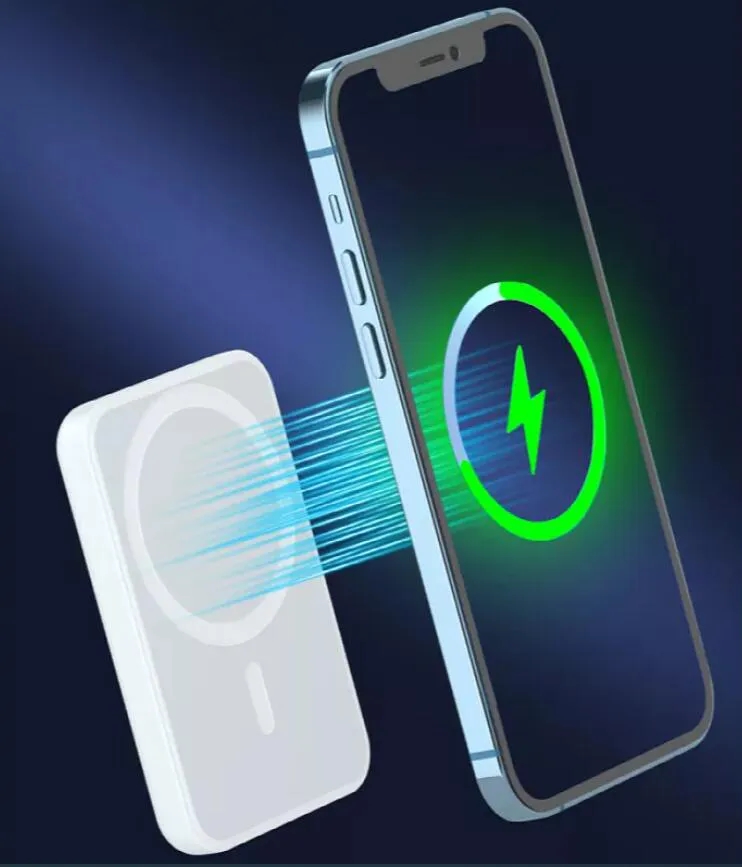 Ultra Slim Mini Portable 5000mAh Mag-Safe Battery Pack 5