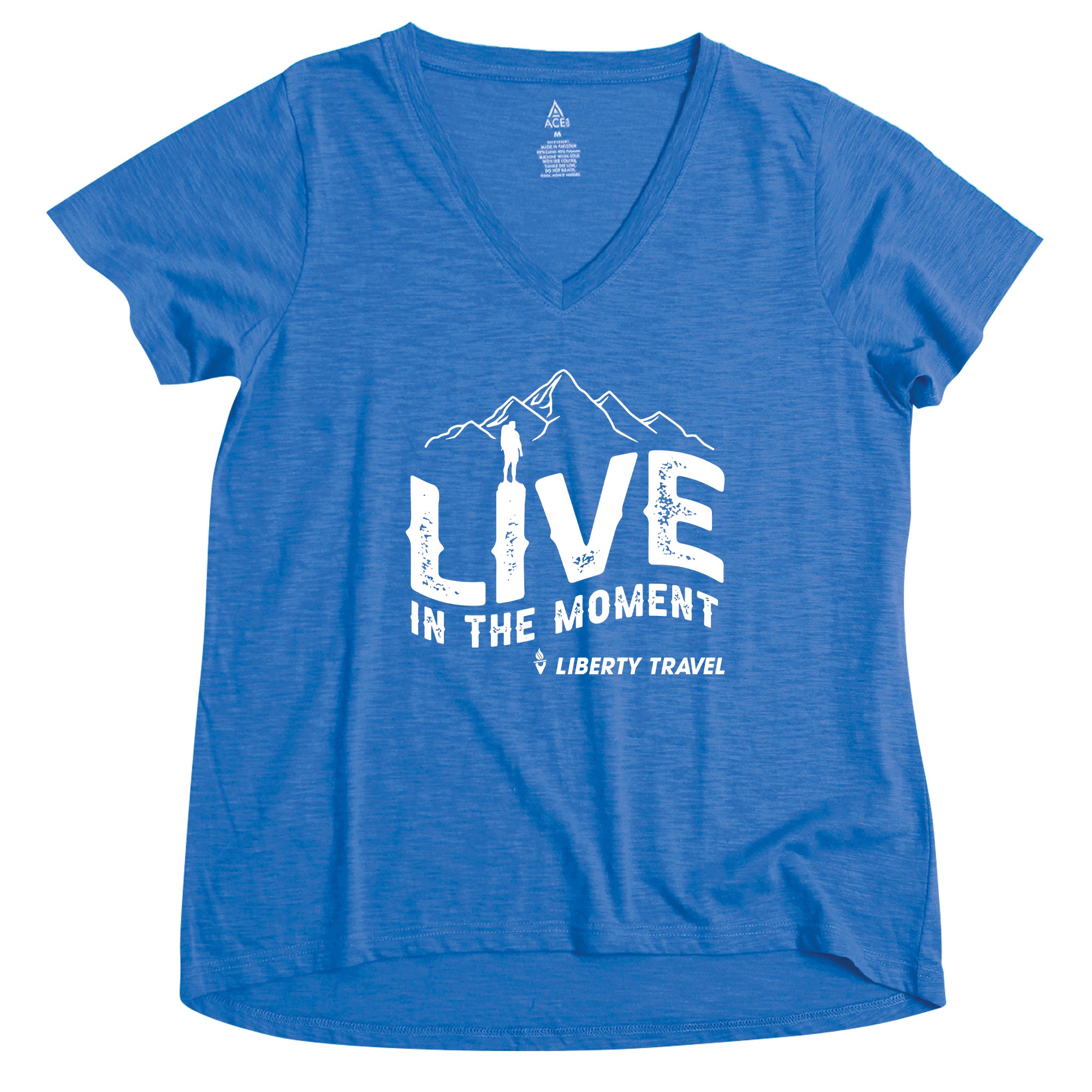 ACE Ladies' Slub A-Line V Neck T-Shirt 6