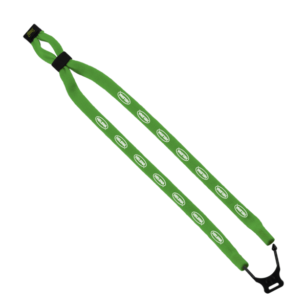 1/2" Double-Thick Cotton Trade Show Lanyard with Plastic Option Y Converter 4