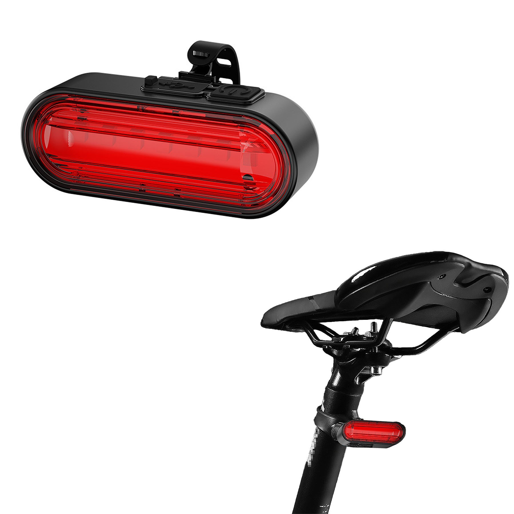 Mountain Bike Night Riding Rechargeable Tail Light 4