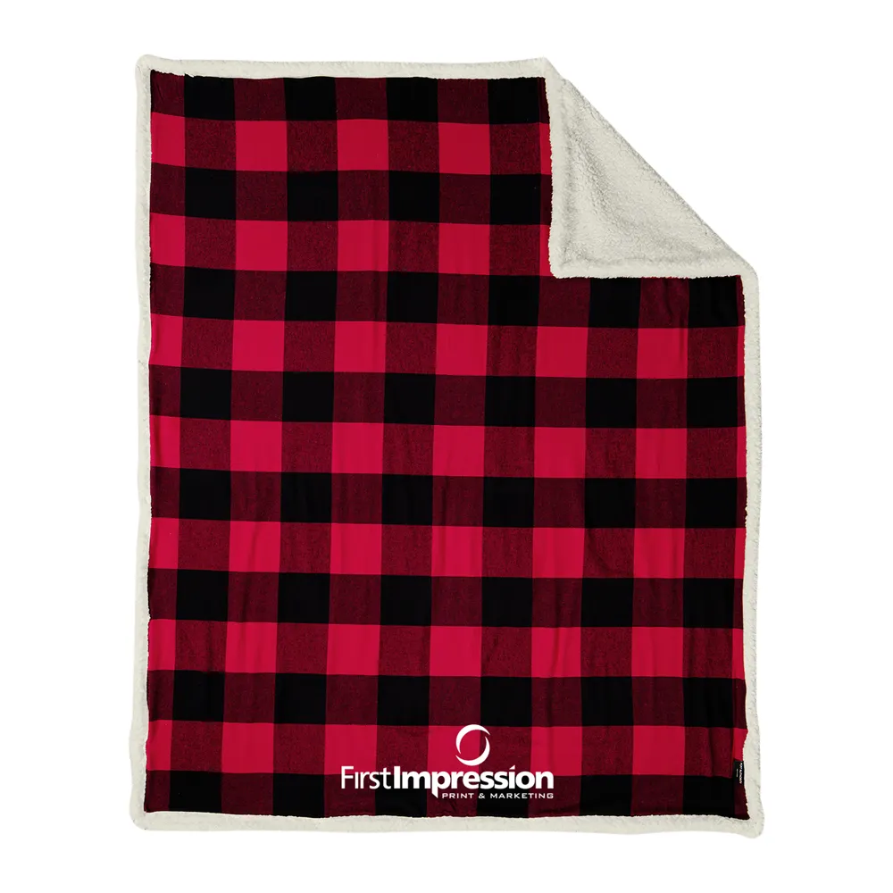 Port Authority Flannel Sherpa Blanket 2
