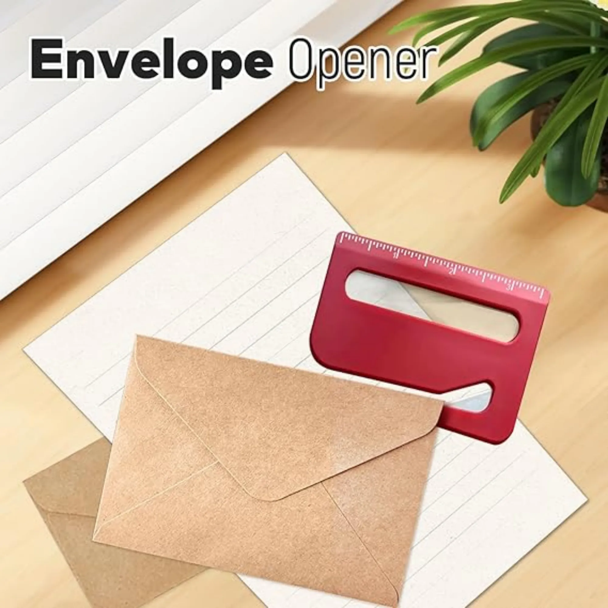 Multi-Function Letter Opener With Blade Magnifier And Ruler 3