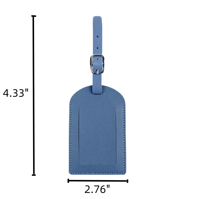 Multi-Colored PU Leather Baggage Tag 3