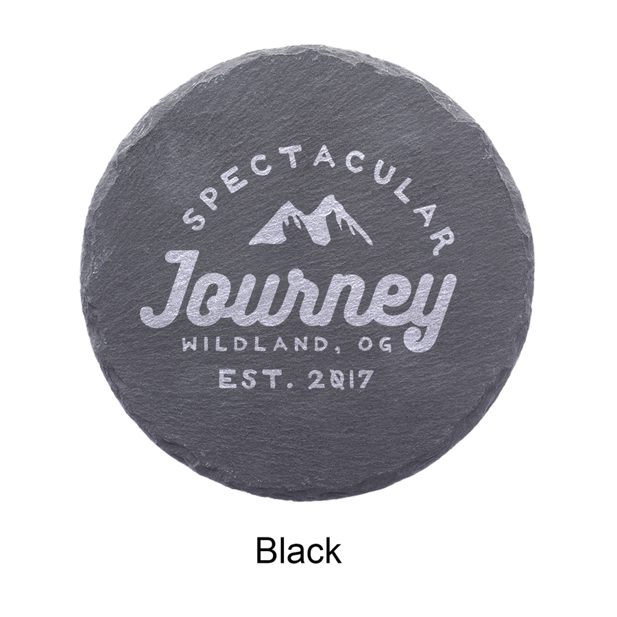 Round Slate Coasters 5